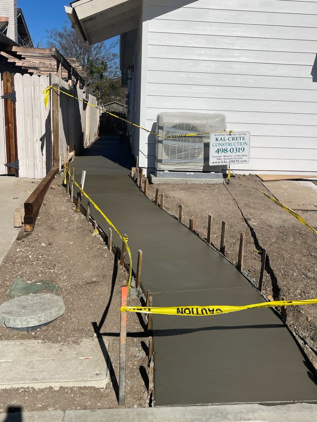 Concrete Walkway Installation