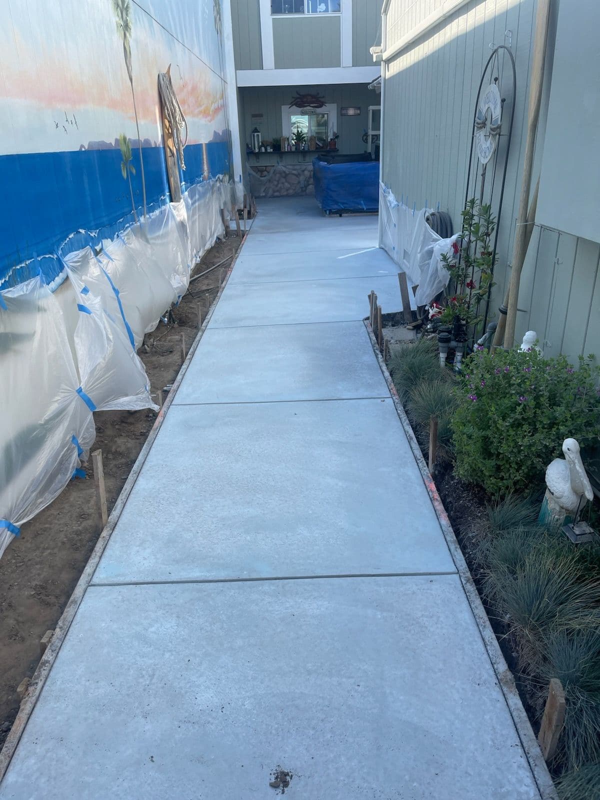 Concrete Walkway and Coastal Mural Installation