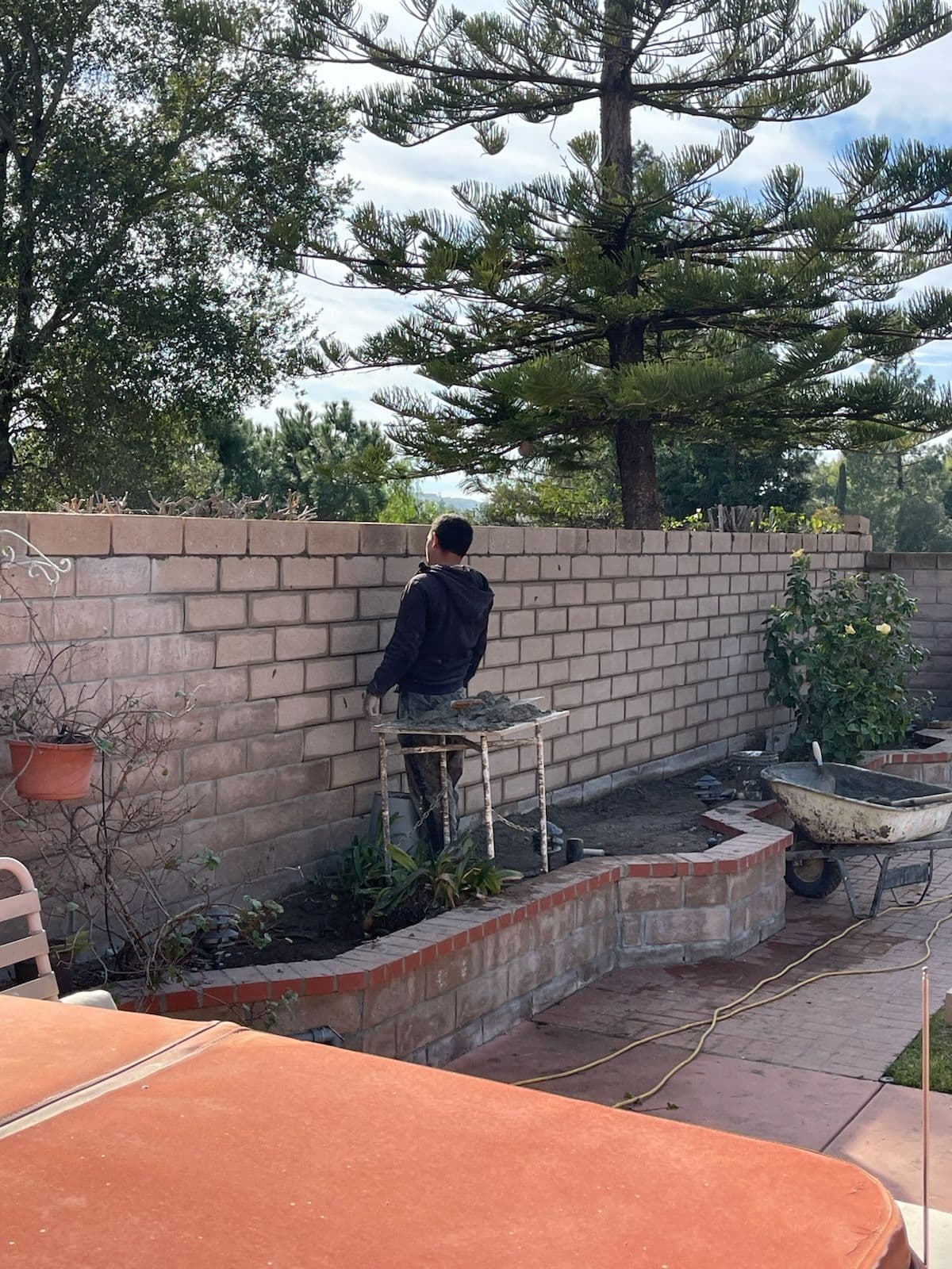 Backyard Slumpstone Wall Repair